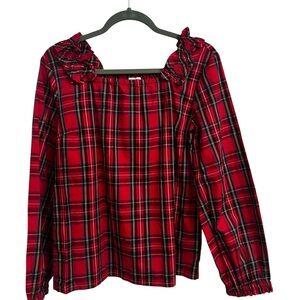 Crewcuts Vibrant Red Plaid Shirt